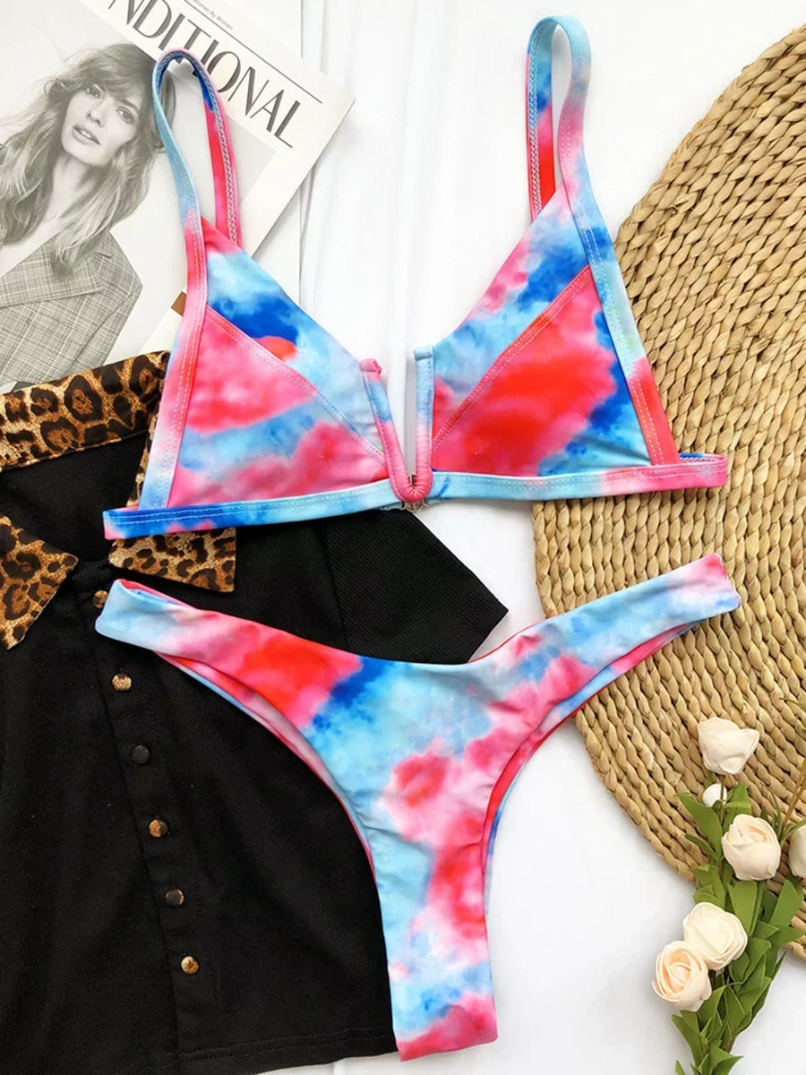 ❤️ Bikini Donna Effetto Denim a Due Pezzi