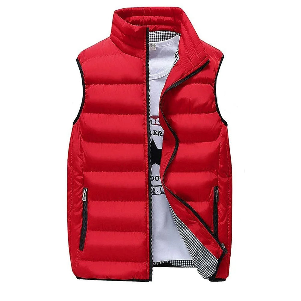🌸 Gilet Uomo Imbottito Antivento Invernale Senza Maniche