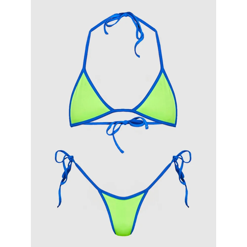 🌸 Bikini Donna Brasiliano a Triangolo Micro Fit