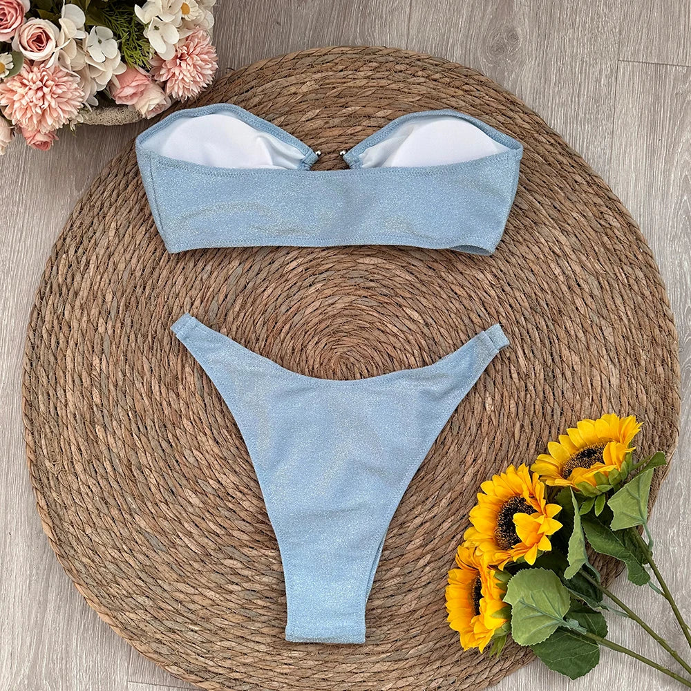 🌸 Micro Bikini a Fascia da Donna Estate