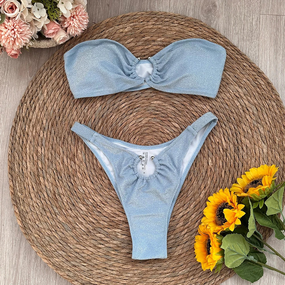 🌸 Micro Bikini a Fascia da Donna Estate