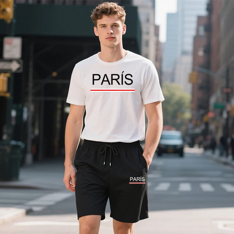 ⭐ Completo Sportivo Estivo Uomo in Cotone  Stile Casual